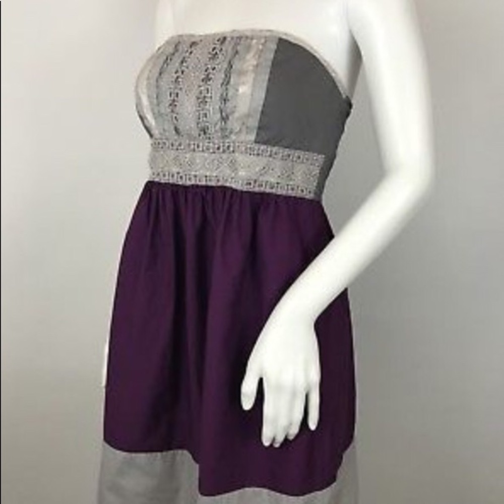 FLAWLESS STRAPLESS DRESS WITH LACE BAND. - Picture 6 of 7